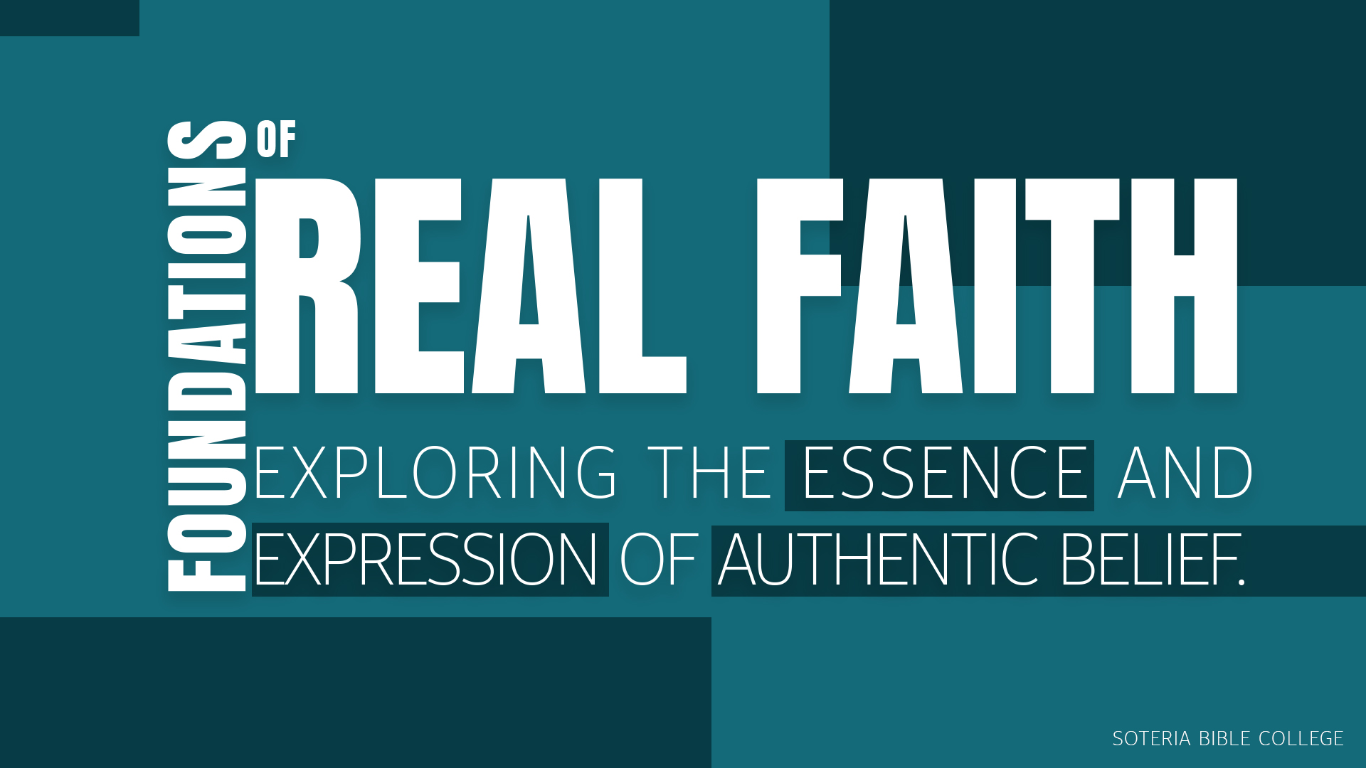 1 Foundations of Real Faith Exploring the Essence and Expression of Authentic Belief.