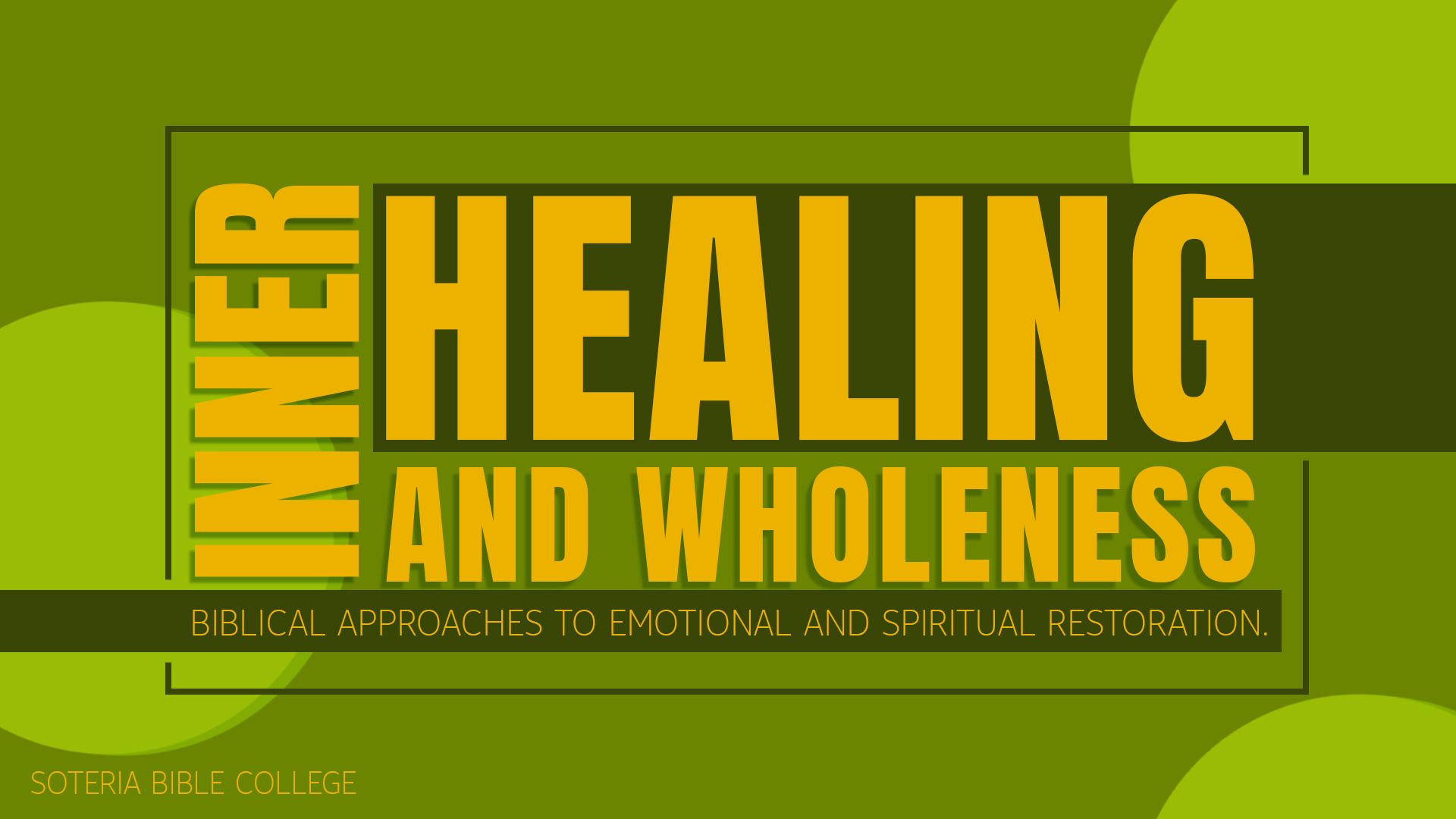 12 Inner Healing and Wholeness Biblical Approaches to Emotional and Spiritual Restoration.