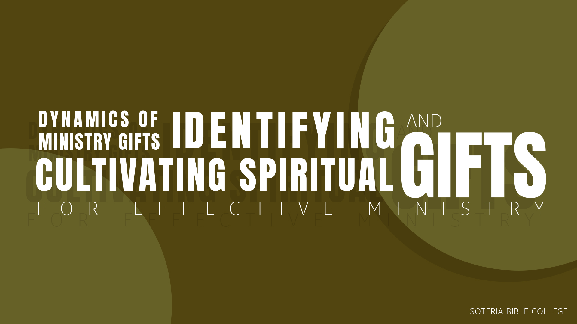 2 Dynamics of Ministry Gifts Identifying and Cultivating Spiritual Gifts for Effective Ministry.