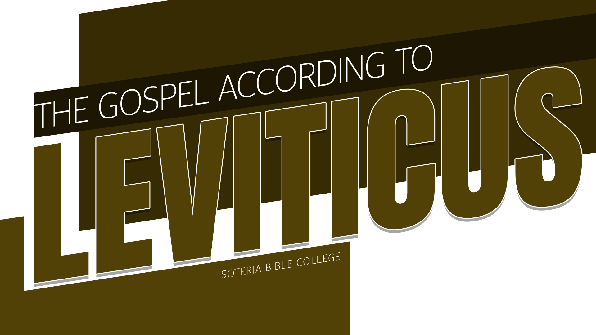 3 The Gospel According to Leviticus